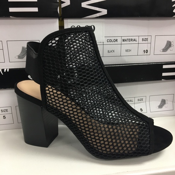 Black mesh Bootie - Picture 2 of 7